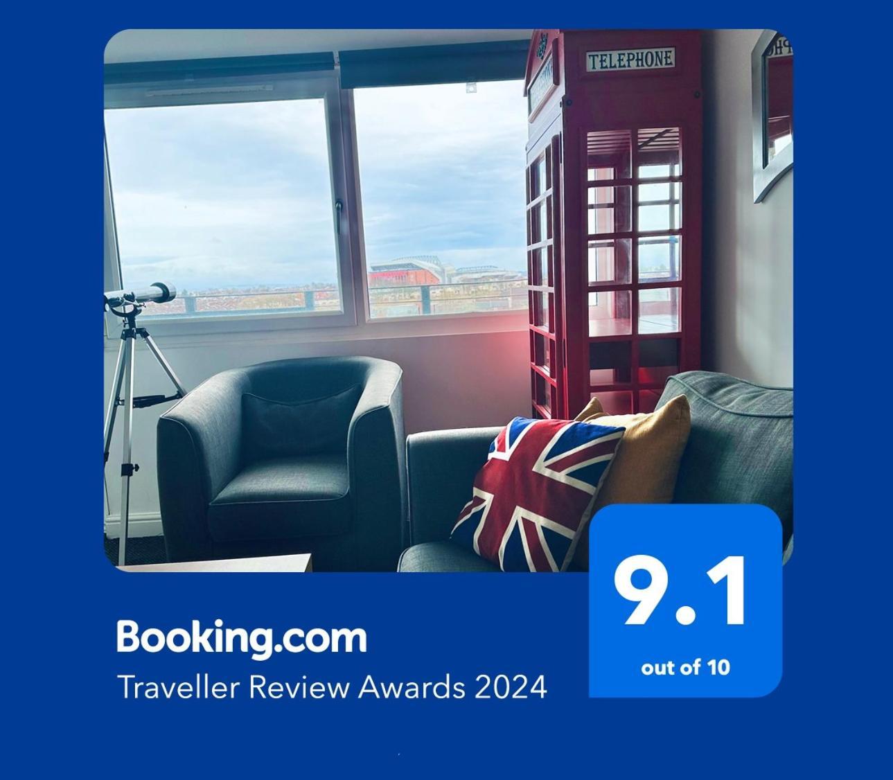Unique View Of Anfield Stadium - Charming 2 Bedroom Apartment In Liverpool With Parking Exterior foto
